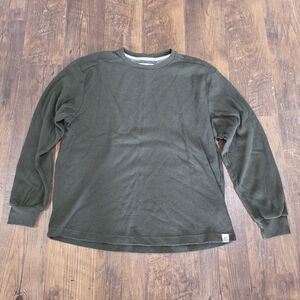 Free Planet Dark Green Long Sleeve Men's Tee